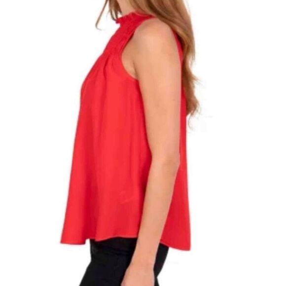 Joie Cayenne Smocked Neck Sleeveless Top Size Medium - Picture 2 of 9